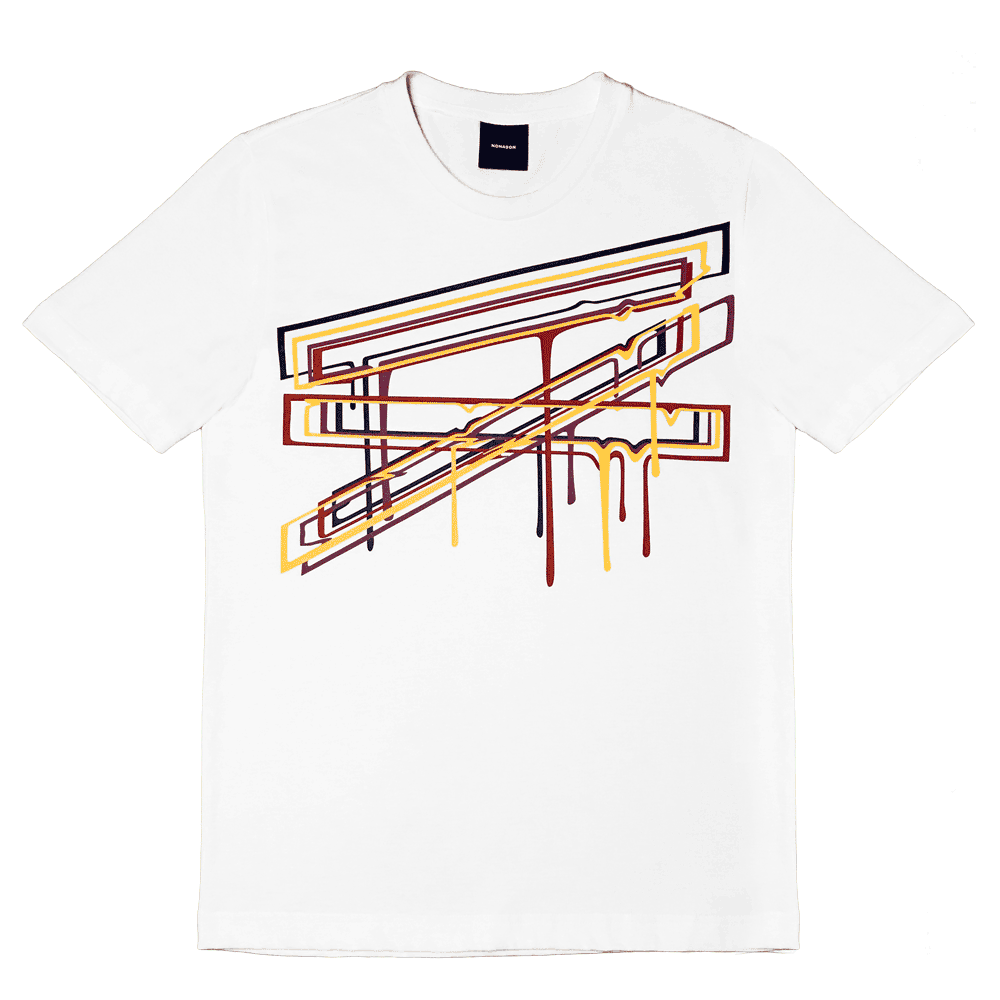 Overlap Roman Ⅸ Brush T-Shirt (NNG17TS01U95L45)