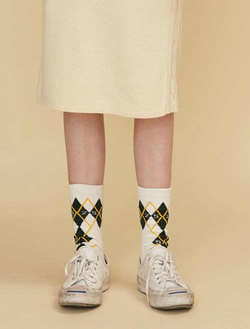 5252 ARGYLE SOCKS_green (O2O17SC02U96F05)