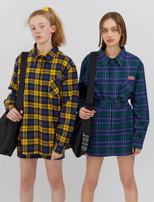 O!Oi FLIPPERS CHECK SHIRTS_green