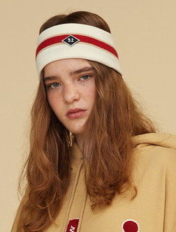52 COLOR BLOCK HAIR BAND_ivory