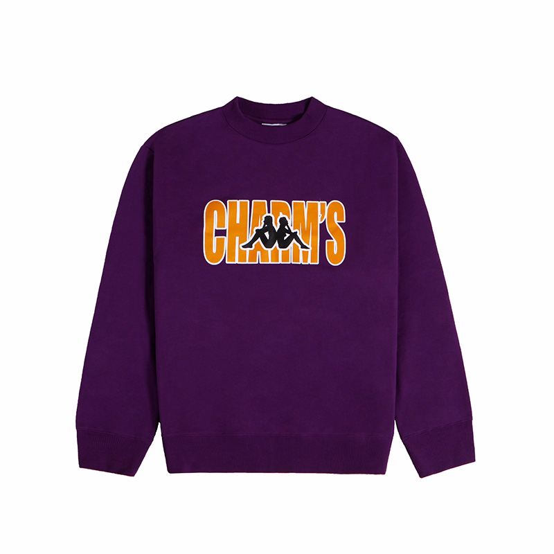 CHARMS X KAPPA BASIC LOGO SWEATSHIRT PURPLE (CAM17MT13U31M35)