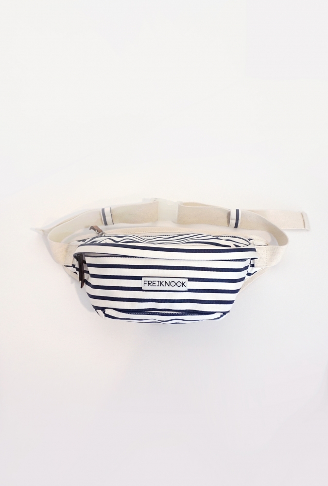STRIPE SLING BAG NAVY