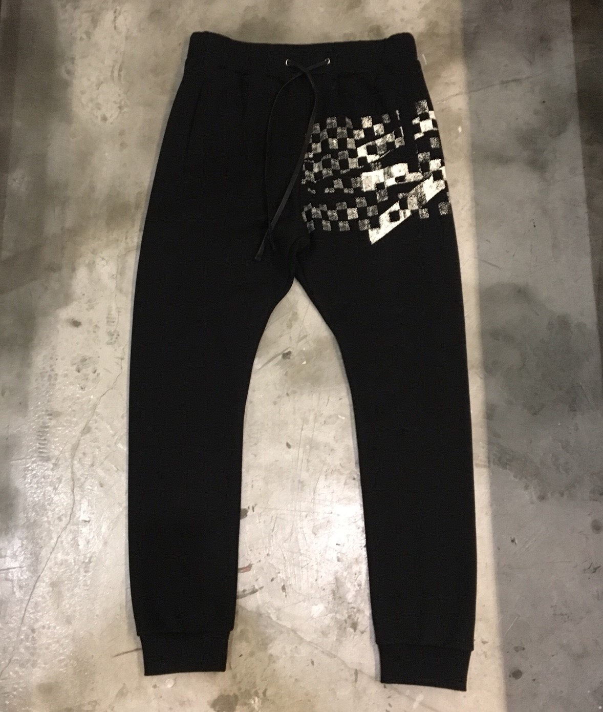 NONAGON CHECKERBOARD ROMAN 9 SWEATPANTS BK