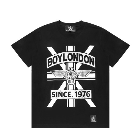 BOYLONDON T-SHIRT (BLACK/SILVER)