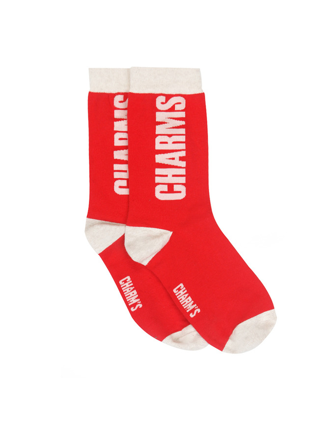 CHARM'S Color Block Logo Socks (CAM17SC01U39F40)