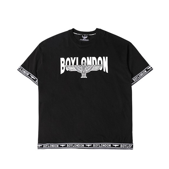 BOYLONDON - T-SHIRT OVERSIZE (BLACK/WHITE)