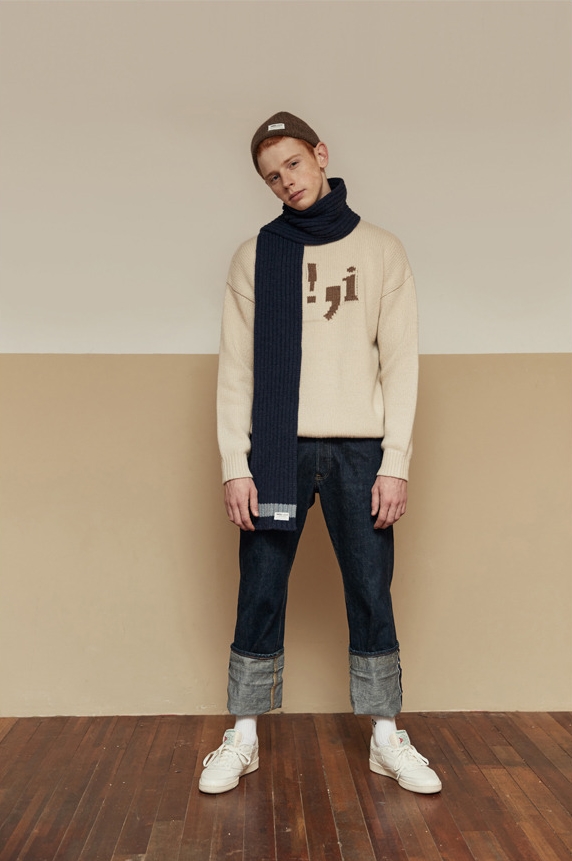 STRIPE WOOL MUFFLER_blue (O2O16MF01U42F15)