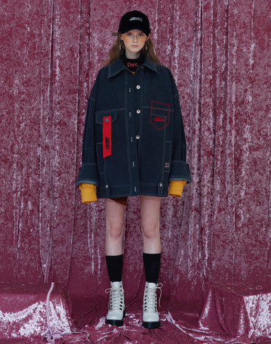 DIM E CRES OVERSIZE DENIM JACKET