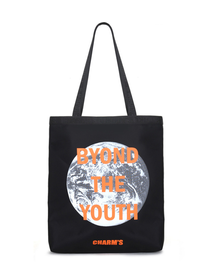 CHARM'S B.T.Y Tote bag_BK/OR (CAM17BG05U83F15)