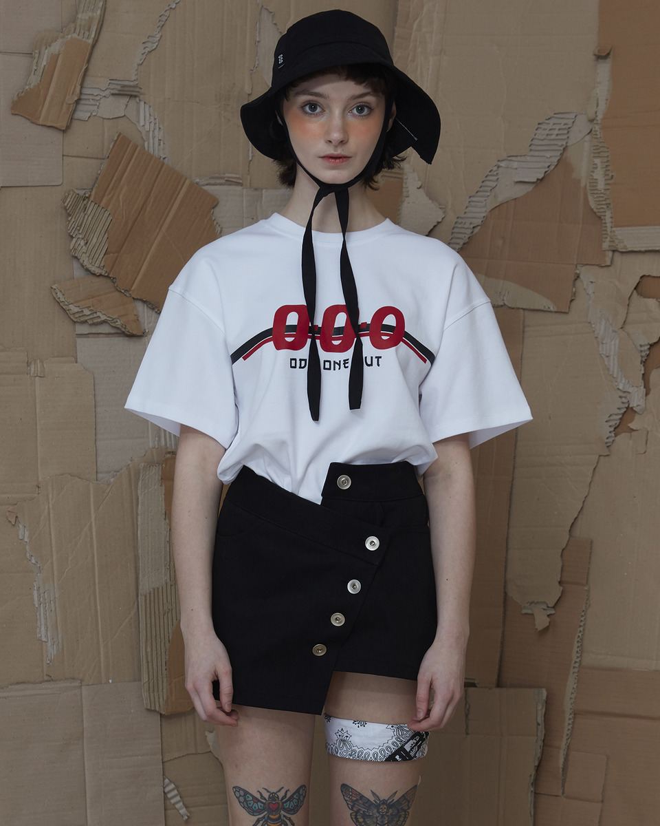 OOO ONE OUT O-O-O TEE_WHITE
