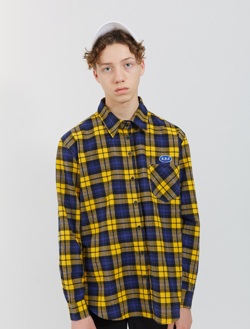 O!Oi FLIPPERS CHECK SHIRTS_yellow