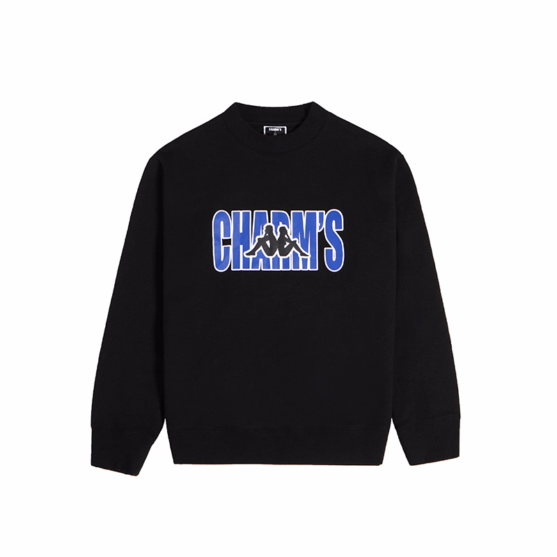CHARMS X KAPPA BASIC LOGO SWEATSHIRT BLACK (CAM17MT13U84M35)