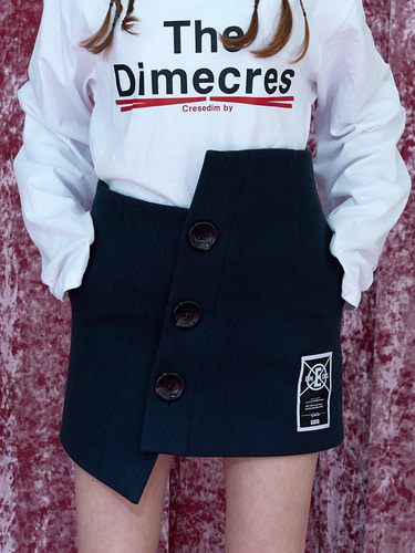 DIM E CRES UNBALANCE BUTTON SKIRTS