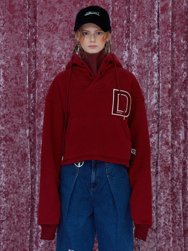DIM E CRES D PATCH CROP HOODIE